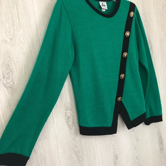 Ami Vintage Green & Black Sweater - Picture 4 of 8
